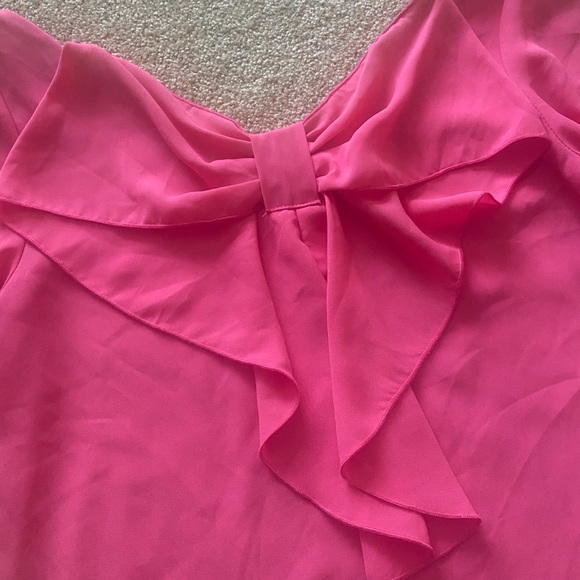 Hot Pink Bow Top S - Picture 3 of 3